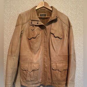 Eddie Bauer Lambs Leather Jacket size XL